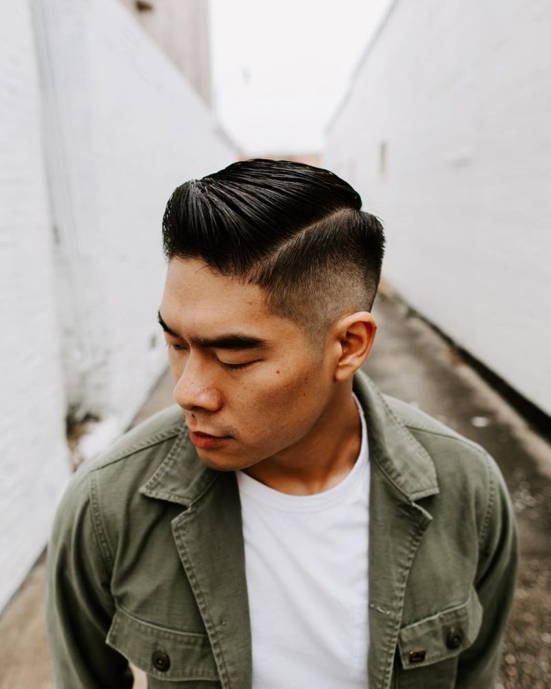 Updated Side Part Vintage Hairstyle for Men