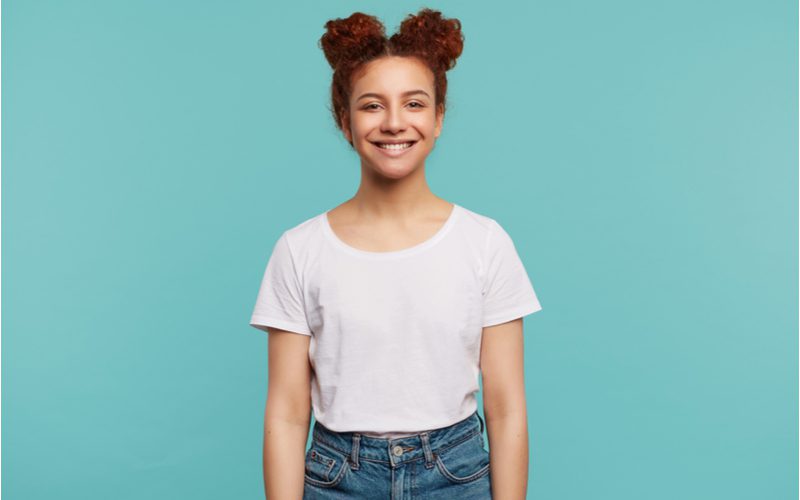 Small Space Curly Hair Buns