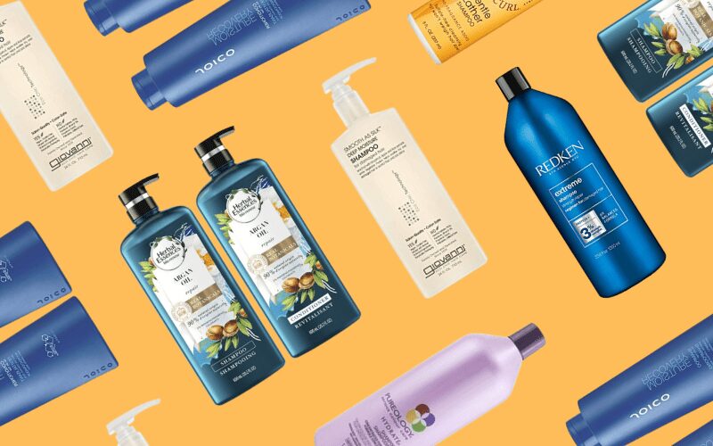 Best Shampoo for Long Hair laid out in a layflat graphic