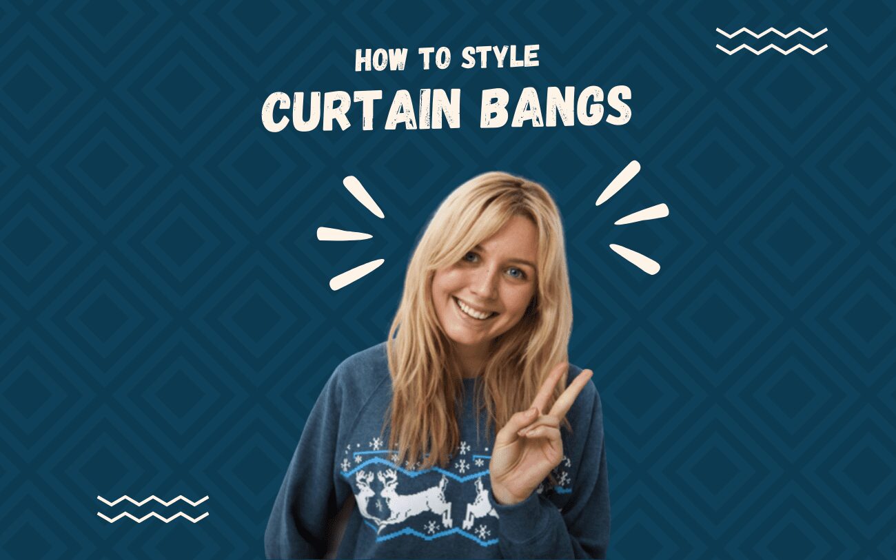 how to blow dry curtain bangs