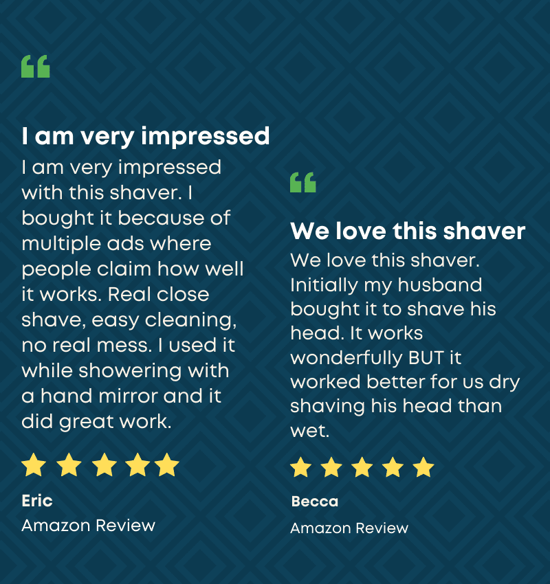 Real Freedom Grooming Reviews in a graphic