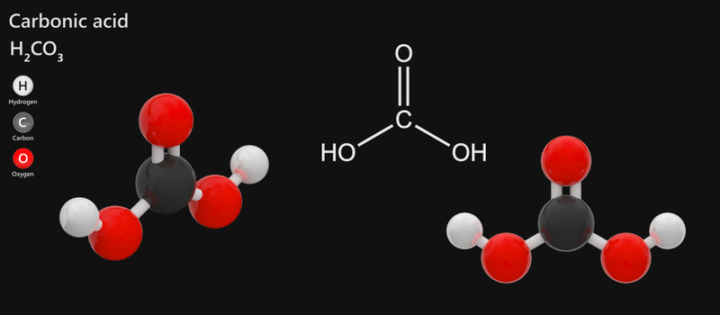 Cấu trúc phân tử dầu gội axit cacbonic