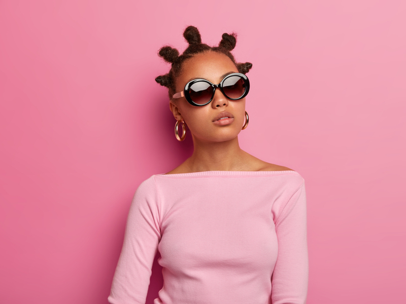 Bantu Knots as a way to style type 4C curls
