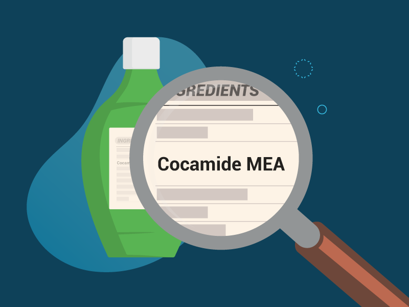 What is Cocamide MEA in shampoo graphic