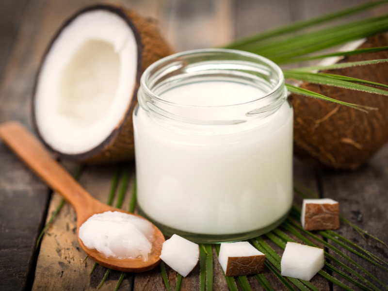 Image explaining whether coconut oil is good for low porosity hair