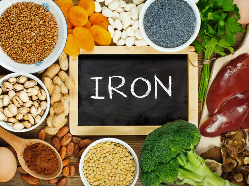 Iron shown as an answer to the question Which Vitamin Deficiency Causes Hair Loss