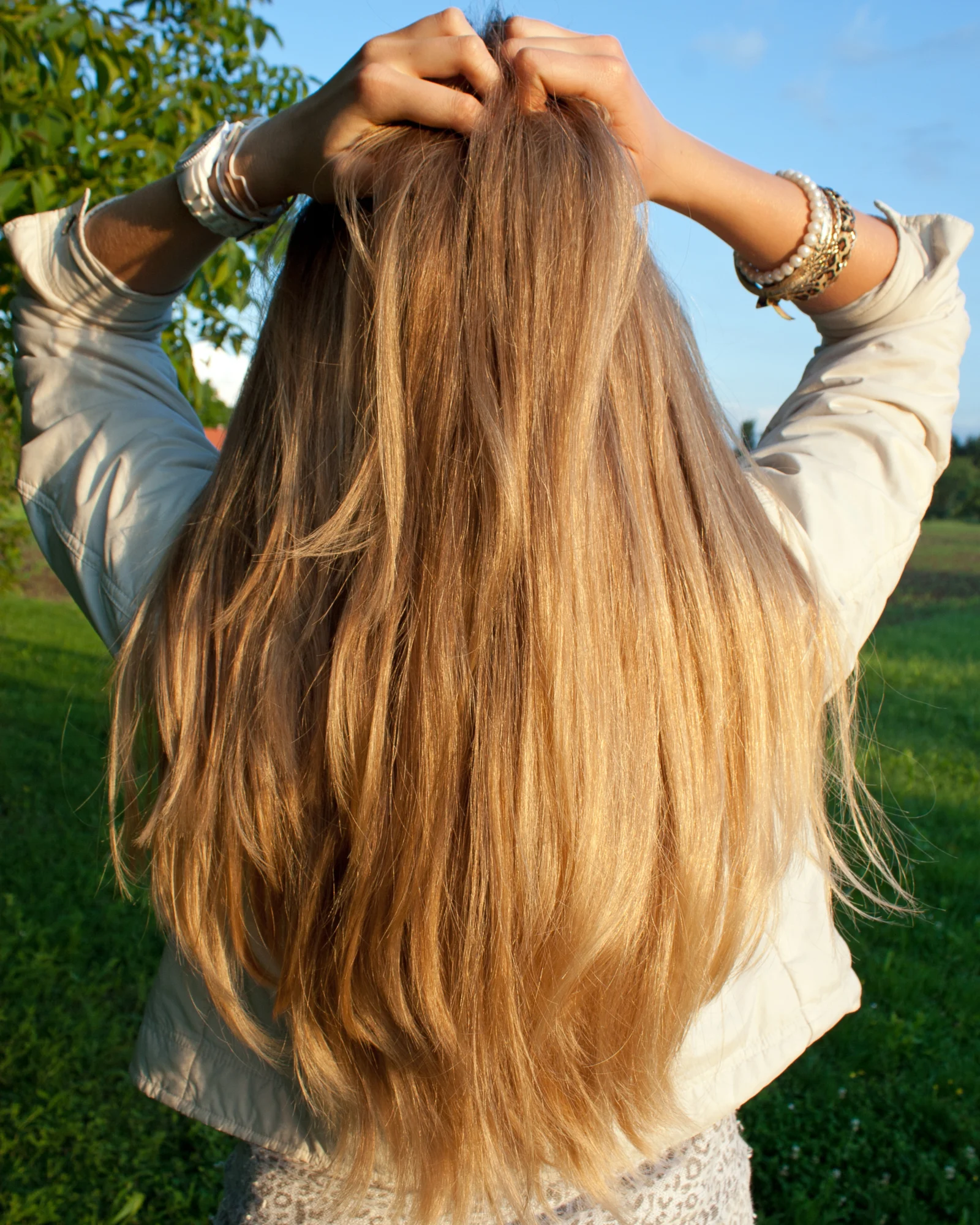 Long, Choppy Layers on a woman with brown hair