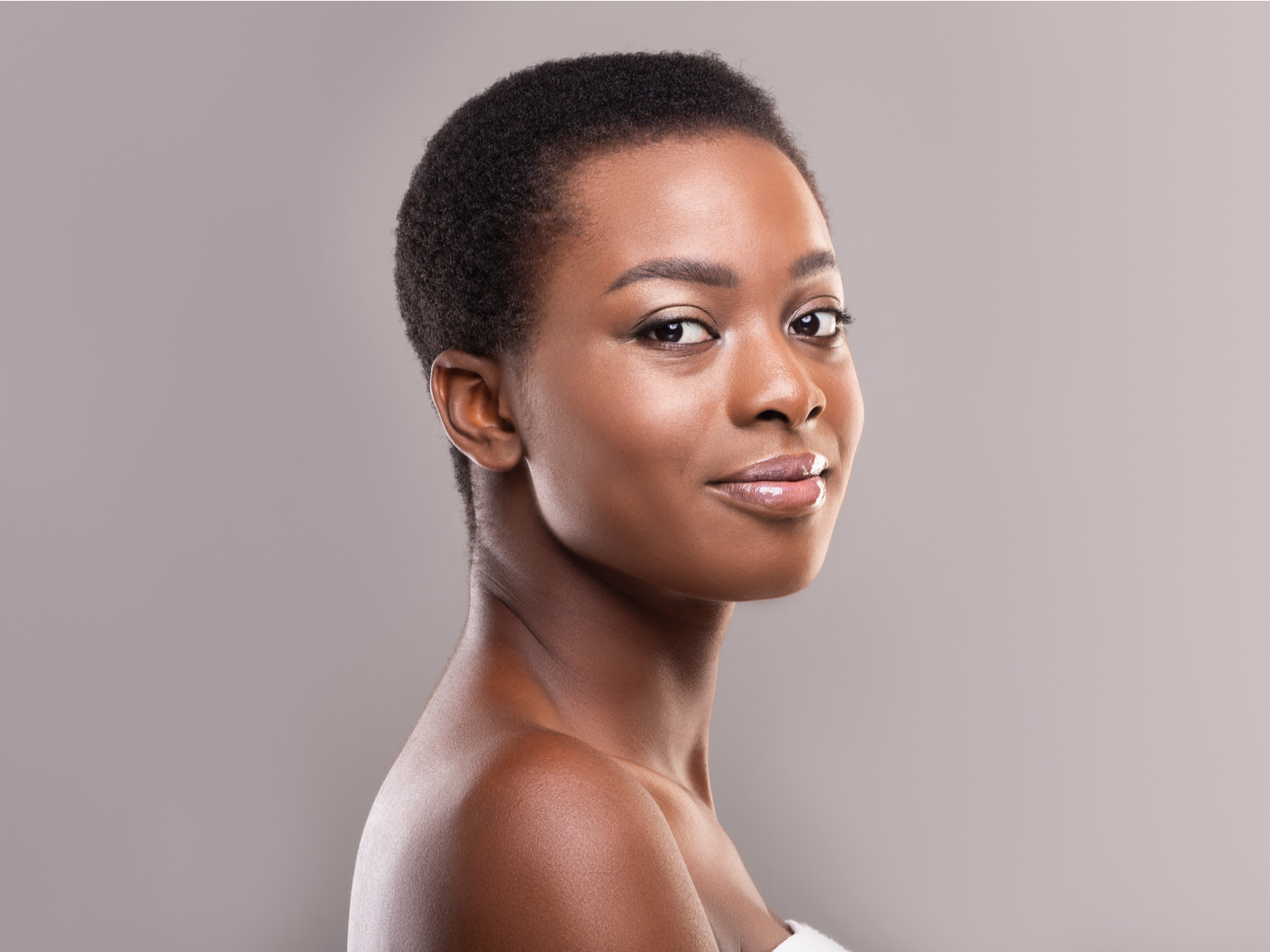 Close-Cropped Buzz Cut, a great short haircut for black women