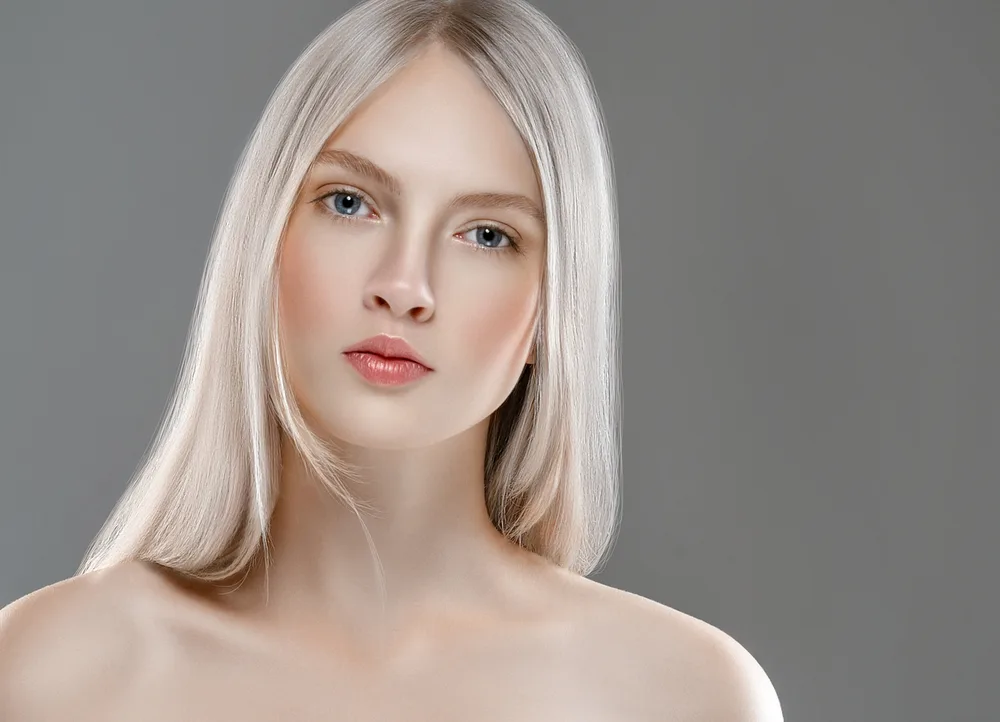 Ethereal Gray Platinum Blonde Hair