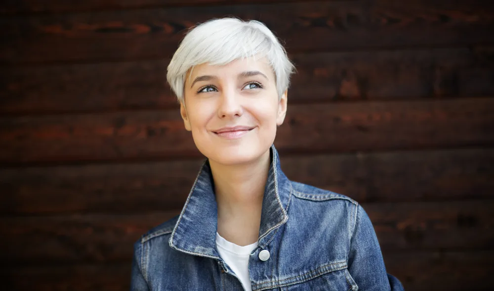 Clean-Cut Tapered Pixie Crop Short Grey Hairstyle for Women