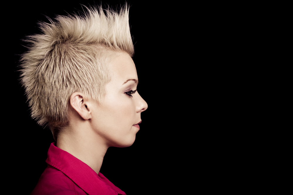Rooty Tapered Platinum Faux Hawk alt hairstyle