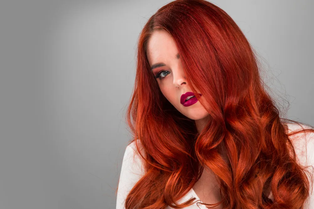Copper-Washed Red ginger hair color inspiration