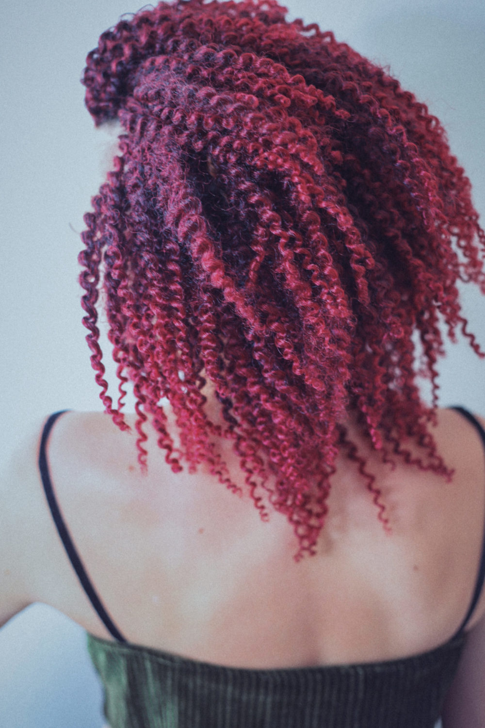 Raspberry-Toned Plum Burgundy hair color