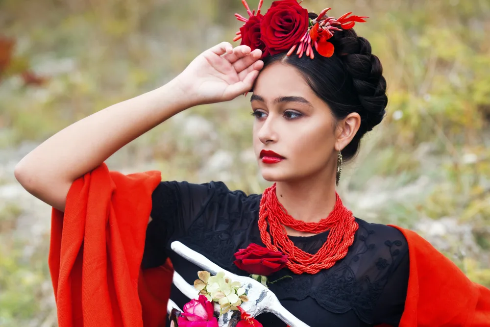 Frida-Inspired Florals Mexican Braid Ideas