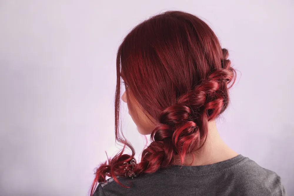 Ruby Red ginger hair color idea