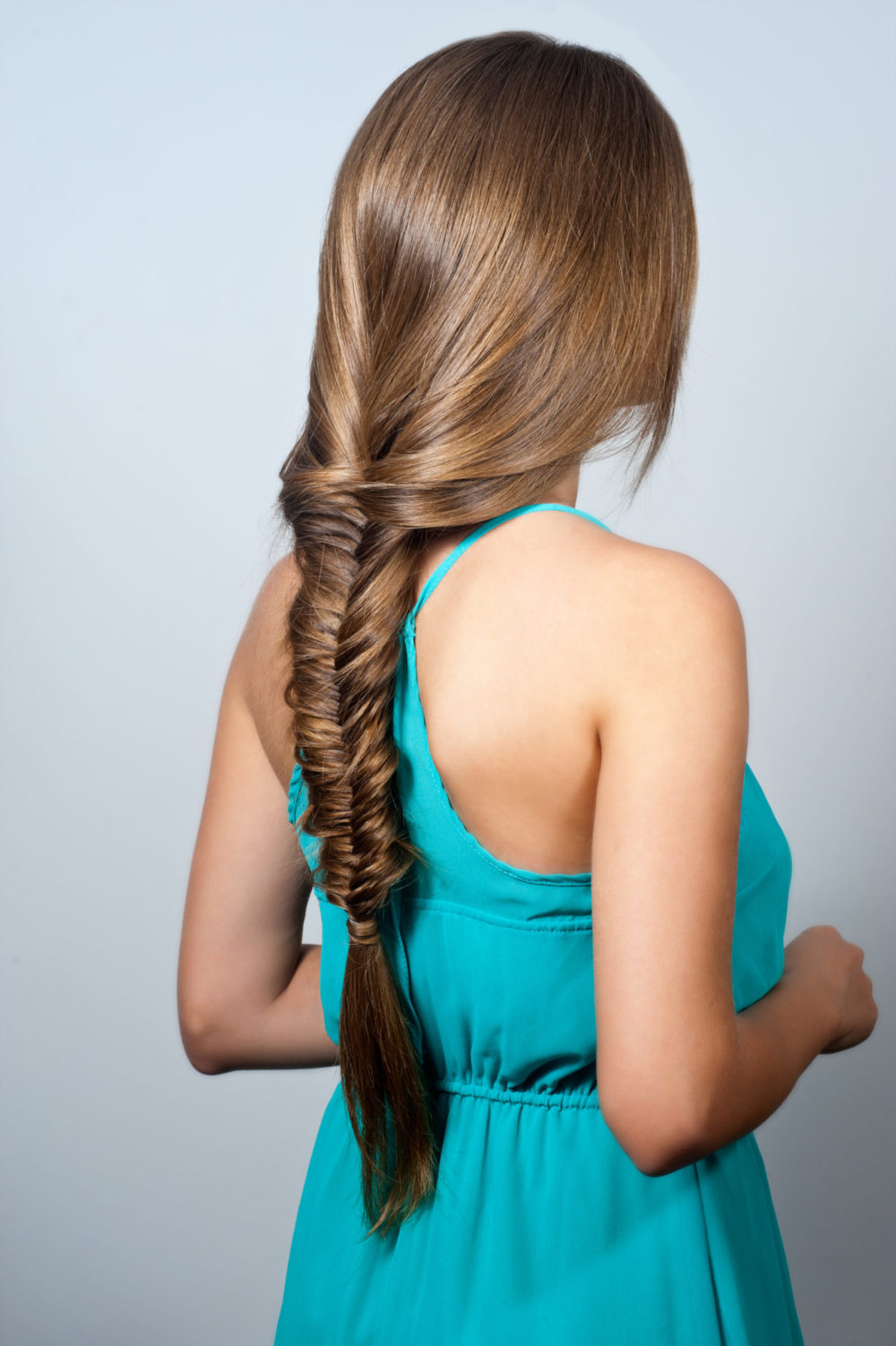 Low and Loose Fishtail Bohemian Braids