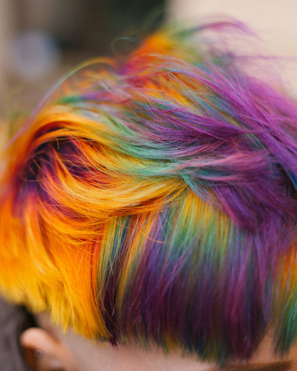 Color Pop Oil Slick Hair Trend