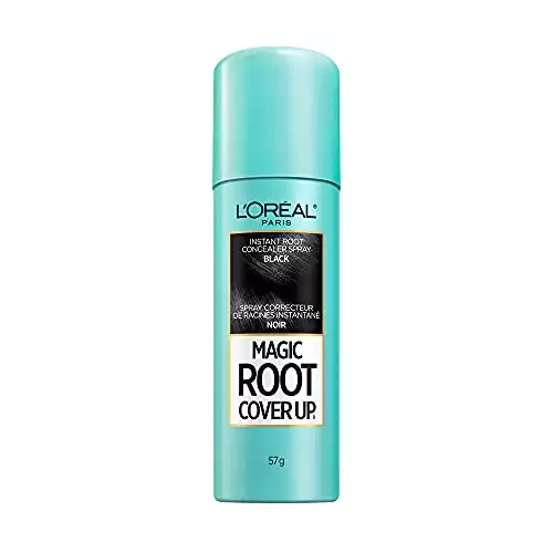 L'Oreal Paris Magic Root Cover Up Gray Concealer Spray Black, 2.01 Oz
