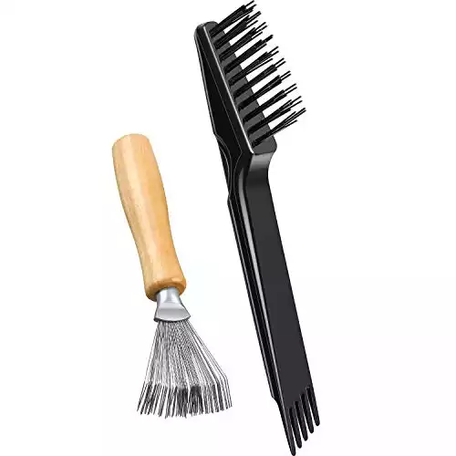2 Piece Hair Brush Cleaning Tool With Comb and Brush