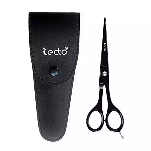 Tecto Hair Cutting Scissors & Leather Sheath