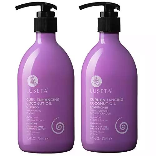 Luseta Curl Enhancing Coconut Oil Shampoo & Conditioner Set