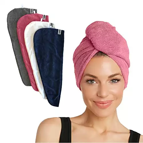 Turbie Twist Microfiber Hair Towel Wrap for Women