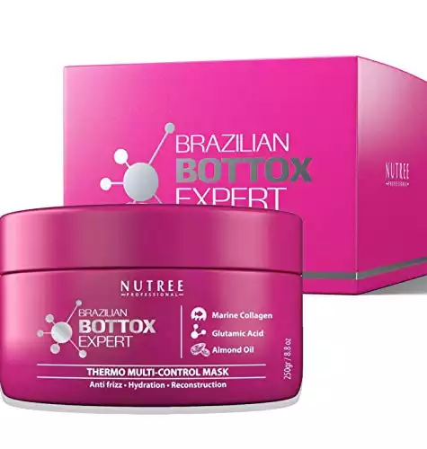 Hair Bottox Expert Thermal Mask - Contains Marine Collagen and Almond Oil