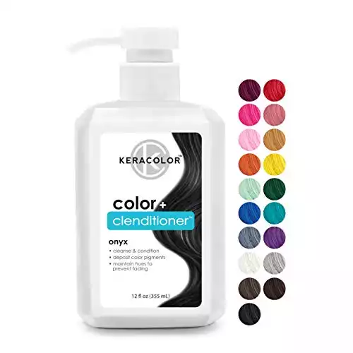 Keracolor Clenditioner ONYX Hair Dye - Semi Permanent Hair Color Depositing Conditioner