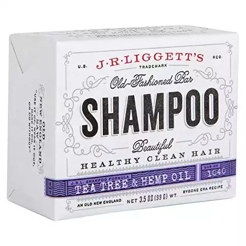 J·R·LIGGETT'S All-Natural Shampoo Bar With Tea Tree and Hemp Oil