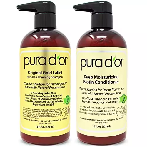 PURA D’OR Biotin Original Anti-Thinning Shampoo