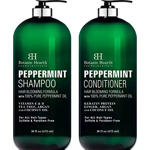 BOTANIC HEARTH Peppermint Oil Shampoo and Conditioner Set