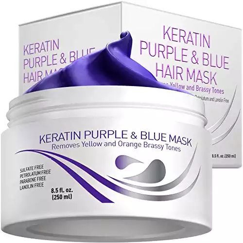 Vitamins Keratin Purple Hair Mask - Violet Blue Protein Deep Conditioner Treatment