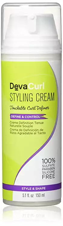 DevaCurl Styling Cream, Define and Control, Touchable Hold, 5.1 Fl Oz