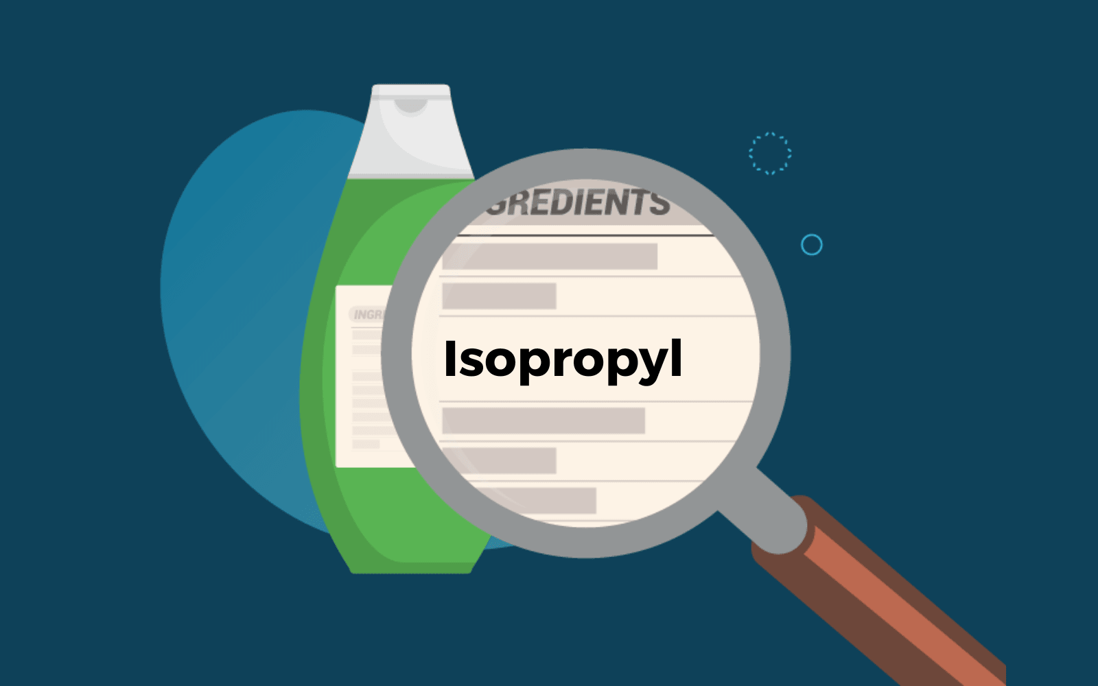 What is alcohol in hair products featuring isopropyl alcohol on a label