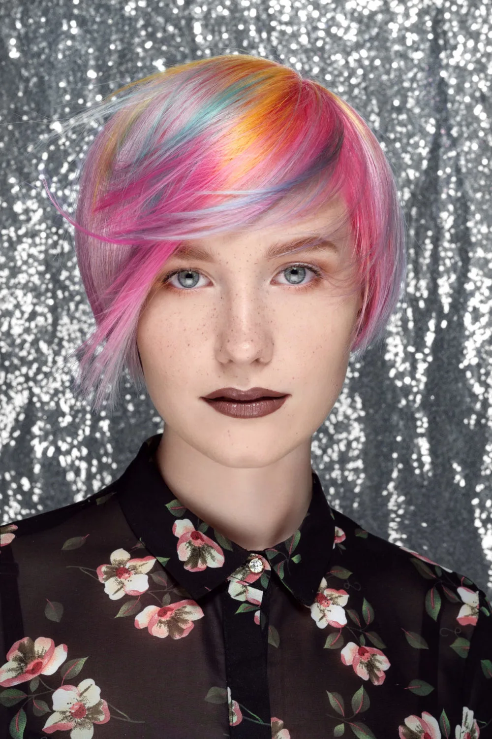 Soft Rainbow Gradient hair idea