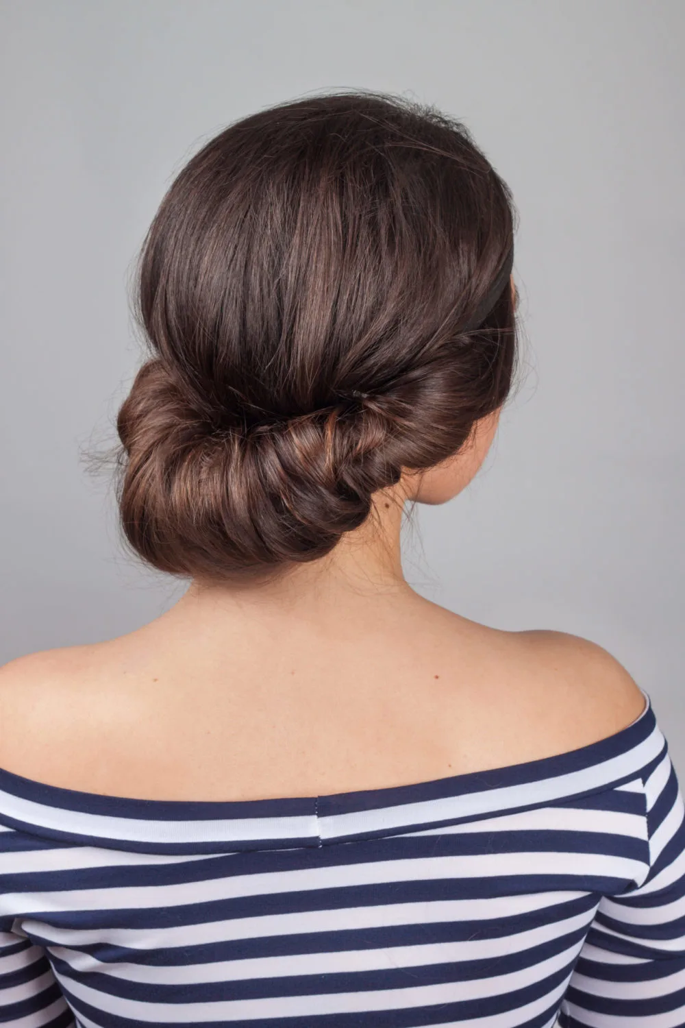 Featured easy updo for long hair featuring a Rolled Grecian Goddess Headband Updo