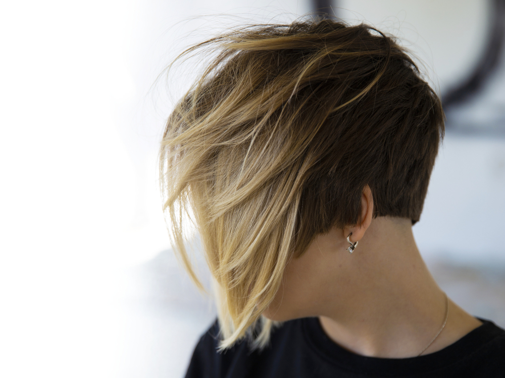 Tapered Pixie Bob With Long Bangs