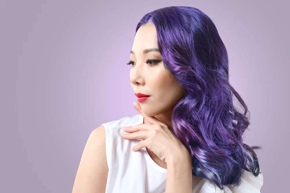 Multi-Toned Indigo Sombre blue and purple hair idea