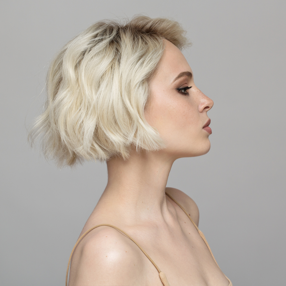 Wavy Shattered Bob as a featured short layered hairstyle