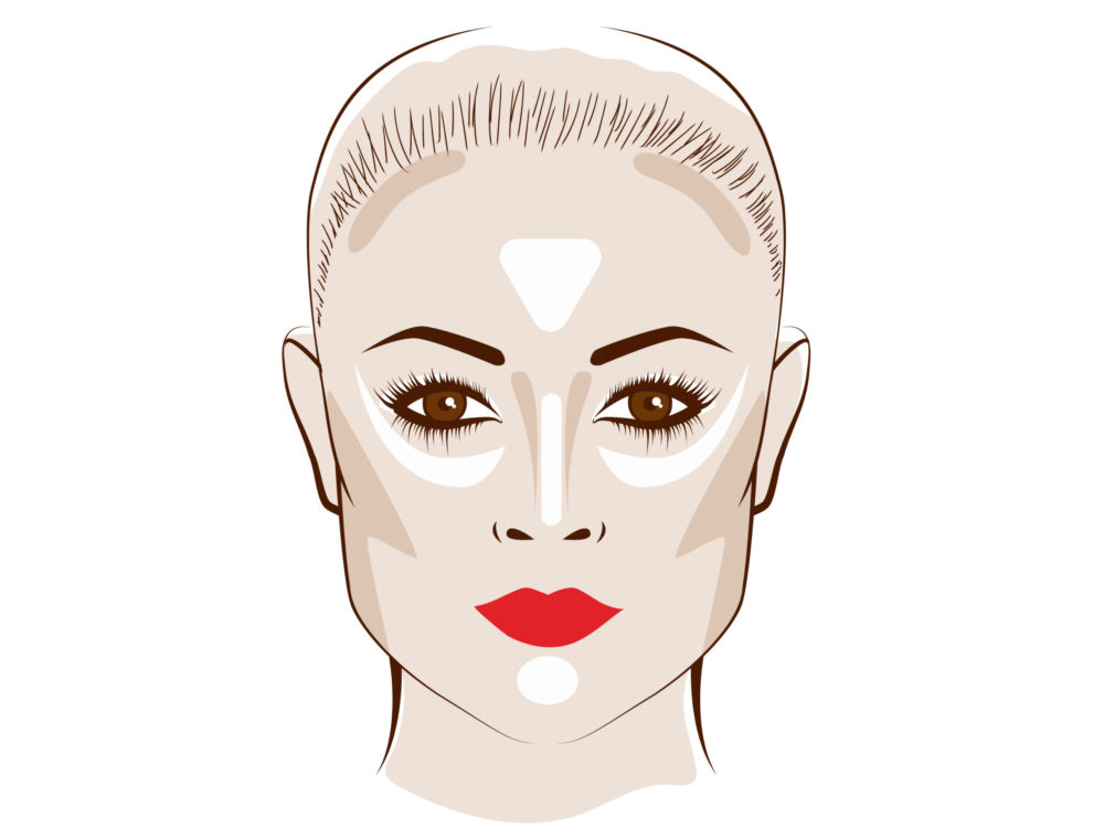 To illustrate the best short haircuts for square faces, a woman with a square face in vector format