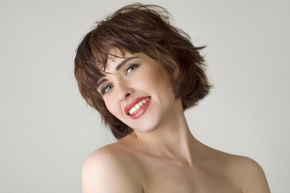 Chin-Length Bob With Heavy Layers and Bangs