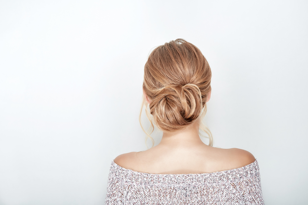 Chic Loose Low Rolled Updo
