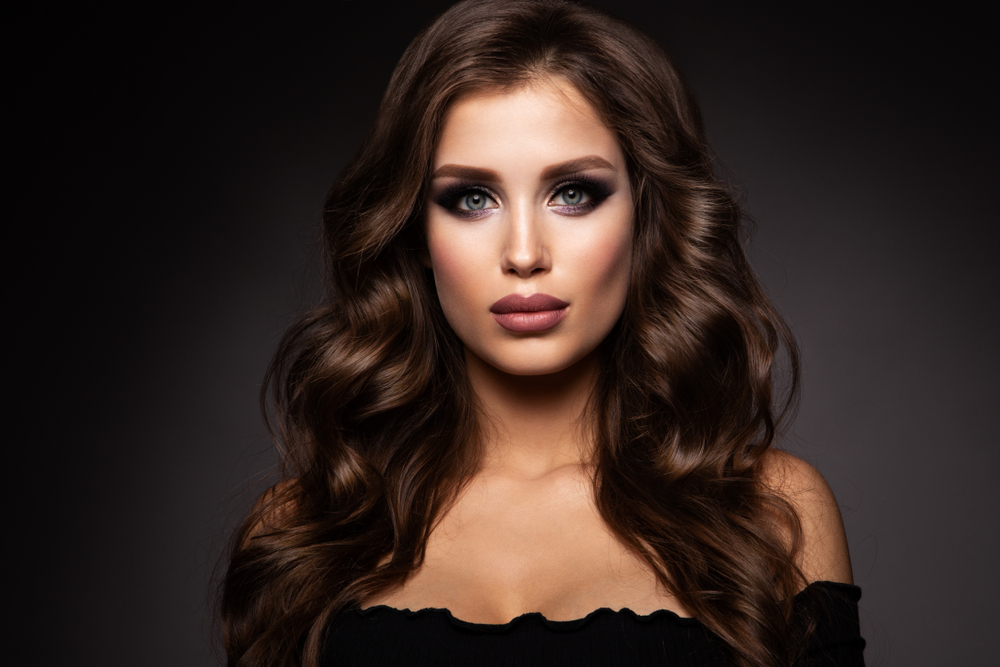 Dark Chocolate Brown hair color for a piece on the best color of hair for medium skin tones