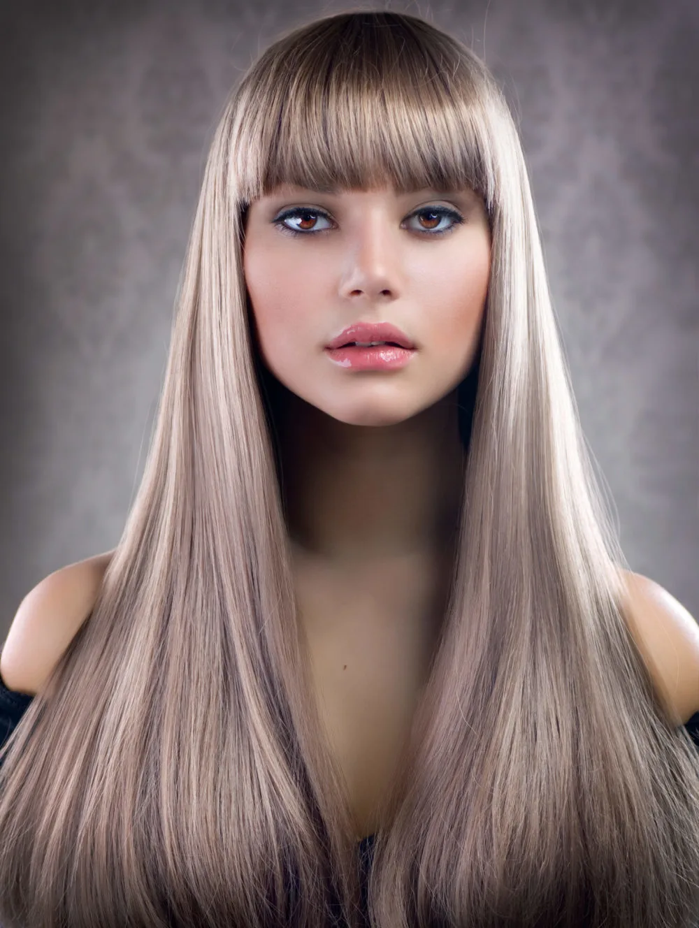 Cool Ash Blonde hair color, one of the best colors for hair for grey eyes